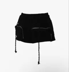 sugarhillサイドレースアップ スウェットショートパンツ ダークグレー