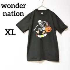 wonder nation【XXL】 ハロウィンスケルトンTシャツ がいこつ