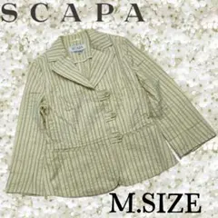 023〚SCAPA〛 ストライプ テーラードジャケット Mサイズのサムネイル