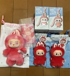 エナジーラブブ　イニシャルラブブ　赤色　3点セット