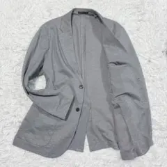 美品　ユニクロ コンフォート2Bジャケット XL グレー