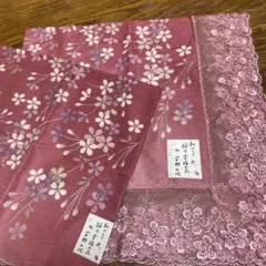 レースハンカチ　宇野千代　桜　大小２枚セットのサムネイル