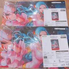 ワンピースカードゲーム オフィシャルプレイマット ネフェルタリ・ビビ プロモ付き