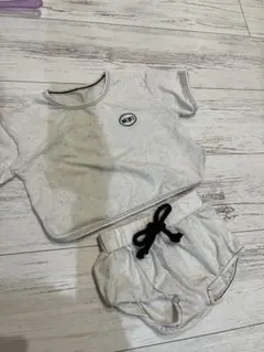 グレー Tシャツ ショートパンツセット