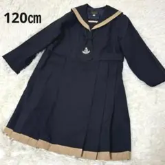 【POP ON POP】 セーラープリーツワンピース ネイビー 120