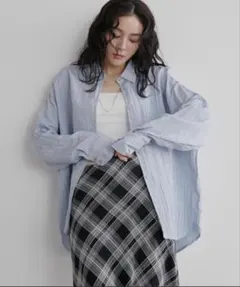 Aunt Marie's 楊柳サテンシャツ