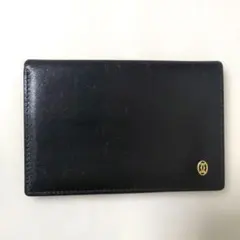 Cartier カルティエ カードケース パスケース レザー ブラック メンズ