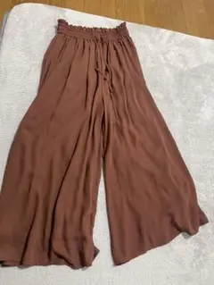 イング　ブラウン ワイドパンツ M