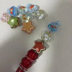 カスタムボールペン 金魚ビーズ 大 夏ビーズ - メルカリ