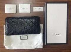 GUCCI ブラックレザー 長財布