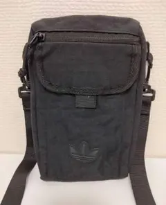 【美品】adidas originalsトレフォイルフェスティバルバッグ 黒