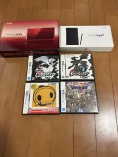 Nintendo3DSレッド本体NintendoDSブラックとソフト4本セット