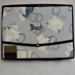 ✿CELINEセリーヌ ソフトコットンシーツ馬車柄刺繍未使用保管品✿