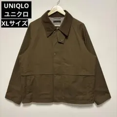 UNIQLO ユニクロ ユーティリティショートブルゾン 襟コーデュロイ ブラウン