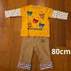 MIKI HOUSE 長袖Tシャツ パンツ セット 80cm プッチーくん - メルカリ