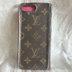 【正規品】 ルイヴィトン iPhone7 Plus 手帳型 ケース ピンク
