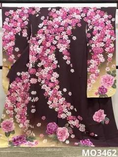 振袖 仮絵羽 LIZLISA 京友禅 刺繍 銀彩 正絹 未仕立て品 MOK860 - メルカリ