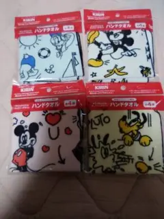 キリンオリジナル ディズニーデザイン ハンドタオル 全4種