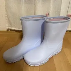 アリサナ　キッズ　ジュニア　レインブーツ 23cm 薄紫