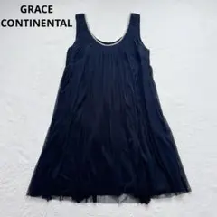 極美品✨グレースコンチネンタル シルク オーガンジー ノースリーブ チュニックのサムネイル