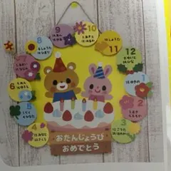 誕生日表　保育教材