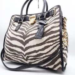 【極美品】 マイケルコース トートバッグ 2way ハンド ショルダー レザー