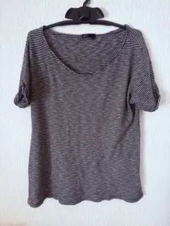 GAP Tシャツ 綿100% ボーダー ストライプ モノトーン Mサイズ