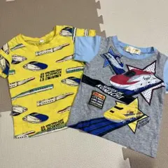 新幹線デザインTシャツ 2枚セット