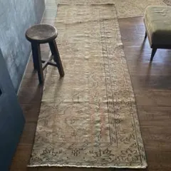 訳あり特価ロングランナーラグ　ヴィンテージラグ　トルコラグ
