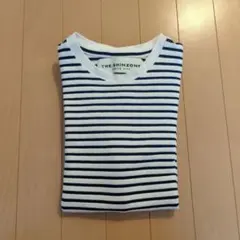 shinzone　シンゾーン　ボーダー　半袖　パックTシャツ　ブルー　青のサムネイル