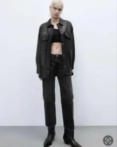 フェイクレザー レザージャケット