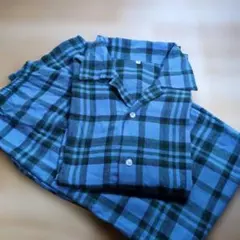 フランネル チェック柄 メンズパジャマ 　L