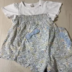 petit main 花柄ショートパンツセット 120cm