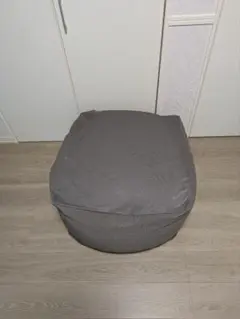 ビーズクッション 無印良品 65x65x43cm グレーカバー付き【引取限定】