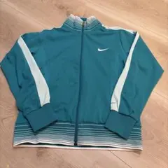 y2k90sナイキNIKE トラックジャケットブルー クロップド丈赤タグUSA製 
