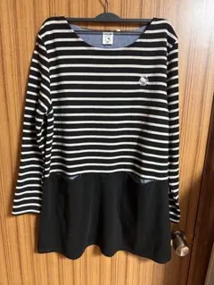 【4/30まで】ハローキティ ストライプ 長袖 トップス ポケット付き