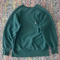 90'sチャンピオンReverse Weaveリバースウィーブ/グリーン/XL