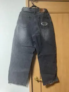 9090 ダークグレー ワイドパンツ