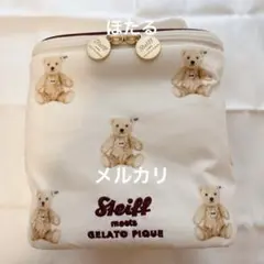 ⭐ジェラートピケ⭐バニティポーチ　シュタイフのサムネイル