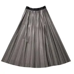 ROSE BUDローズバッド フェイクレザー プリーツスカート ロング Wゴム