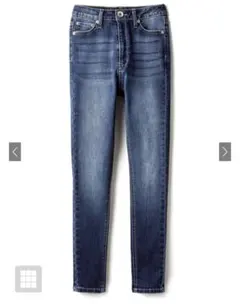 【美品】GRL ハイウエストスキニーデニムパンツ cu114a インディゴ XSのサムネイル