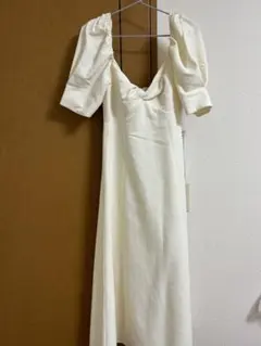 新品未使用！ZARA アイボリー パフスリーブ ワンピース S
