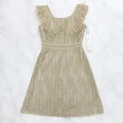 [ディアバイローブドフルール]DE2308 キャバドレス ベージュ L