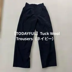 TODAYFUL Tuck Wool Trousers