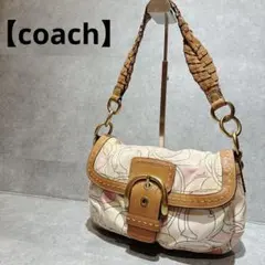希少 COACH コーチ マルチカラー ワンショルダーバッグ ソーホー 
