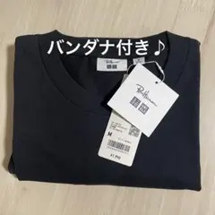 ユニクロ × ロンハーマン コラボTシャツ M 黒 ブラック バンダナ セット
