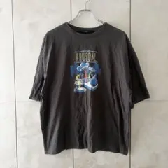 OFALO しまむら　UFO TシャツM チャコールグレー　オーバーサイズ