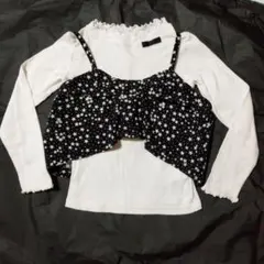 BREEZE 星柄重ね着風長袖カットソー 110