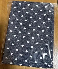 はぎれ　2m デニム調オックス　ハート