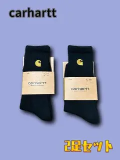 carhhart カーハート ソックス 靴下 2足セット ブラック